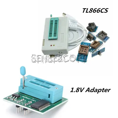 TL866II Plus Programmer Adapter USB EPROM FLASH BIOS 6 Adapters Socket Extractor • $3.24