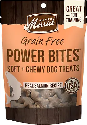 Natural Soft Chewy Real Meat Dog Treats Grain Free Snack Real Salmon Recipe 6 Oz • $16.92