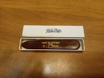 Vintage Pushup Gits-Nife Pocket Knife In Box Great Condition Very Sharp Rare USA • $26.75