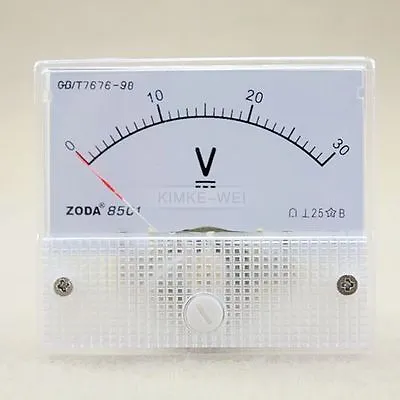 DC 0-30V Analog Volt Voltage Panel Meter Voltmeter Gauge • $4.42