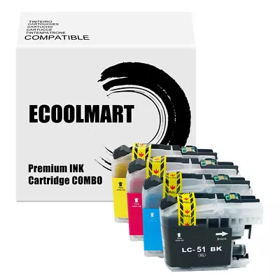 LOT LC51 Ink Cartridge Fits Brother MFC-240C MFC-465CN MFC-5860CN FAX-1560 2480C • $9.38