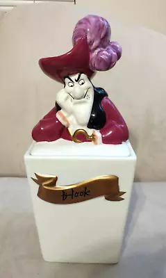 Disney Villains Canister CAPTAIN HOOK Cookie Jar HTF New 13  Tall • $59.99