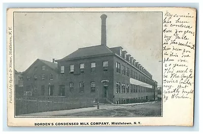 1904 Borden's Condensed Milk Company Middletown New York NY Postcard • $15.48