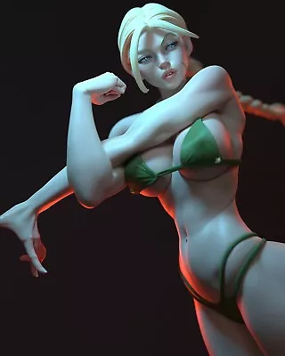 Cammy (Street Fighter Fan Art)/Sculpture Fully Painted (Made To Order) • $389