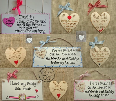 £7.99 • Buy  Personalised Fathers Day Plaque Gift Birthday Sign For Dad Daddy Grandad  