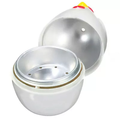 2x Microwave Eggs Cooking Home Kitchen Cooker Egg Boiler Chicken Shaped~ • £10.60