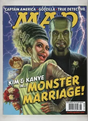 Mad Mag Kim Kardashian & Kanye West As Frankenstein August 2014 #528 041321nonr • $22.54