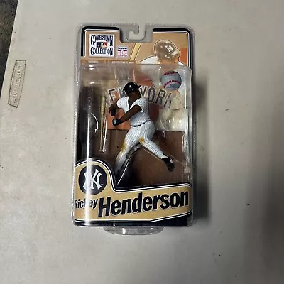 Mcfarlane Mlb Cooperstown Series 8 Yankees Rickey Henderson Figure 2011 Sealed • $42.99