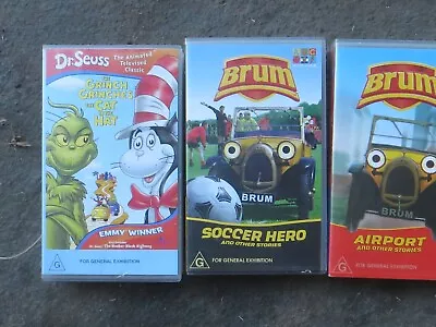 VHS Videotape - BRUM - Soccer Heroairport And Dr Seuss • $10