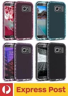 Samsung Galaxy S7 ShockProof Hybrid Heavy Duty Clear Transparent Protection Case • $10.50