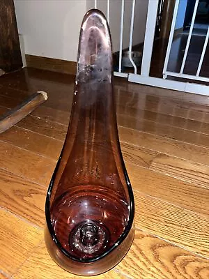 Viking Glass Amethyst Stretch Candle Holder • $45