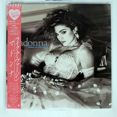 Madonna Like A Virgin Sire P13033 Japan Obi Vinyl Lp • $3.99