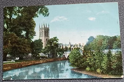 Antique Postcard Magdalen College From The Cherwell Oxford Posted 1908 • £0.75