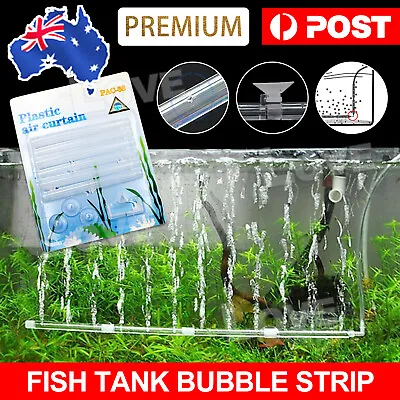 $6.45 • Buy Aquarium Fish Tank Pump Air Stone Bubble Bar Strip Curtain Diffuser Aerator Tube