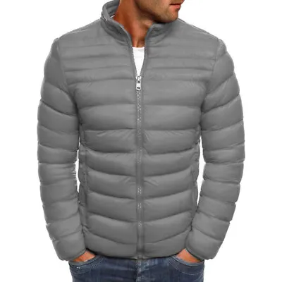 Men's Winter Warm Jacket Quilted Padded Puffer Lightweight Bubble Coat Outwear • $25.87
