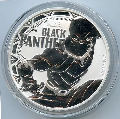 Genuine 2018 Tuvalu 1 Oz .999 Silver Coin Black Panther Marvel Uncirculated • $41.50