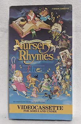 Nursery Rhymes (VHS 1991) - Vintage Children's Video - Good Condition • $11.19