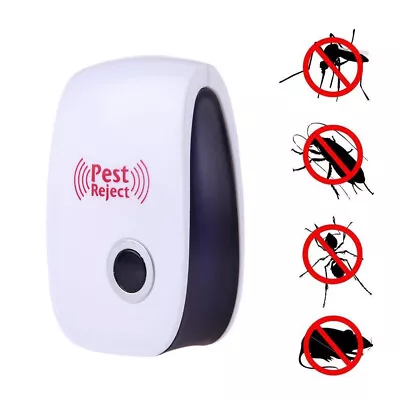 1-10Pack Ultrasonic Pest Control Repeller Mosquito Rat Mouse Mice Spider UK Plug • £7.91