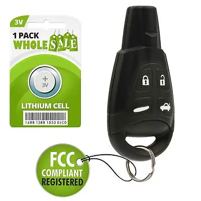 Replacement For 2003 2004 2005 2006 2007 2008 2009 Saab 9-3 93 Key Fob Remote • $17.95