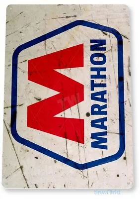 Marathon Oil And Gas 11 X 8  Tin Sign Nostalgic Reproduction Advertisement • $19.28