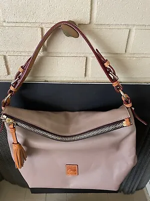 Dooney Bourke McKenzie Hobo Leather Bag - Taupe • £192.89