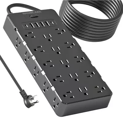 Large Monster Power Strip Surge Protector Heavy Duty Extension Cord 14 Gauge... • $49.77