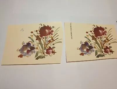 Vintage Water Transfer Ceramic Decals 2 Abstact Flowers • $6