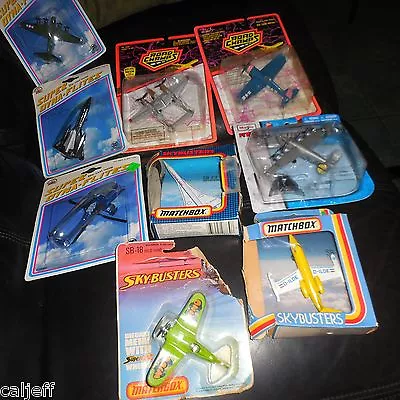 9 LOT 1981 Matchbox Skybusters Sb12 LEAR JET 1987 SB23 CONCORDE FRANCE SB18 + • $74