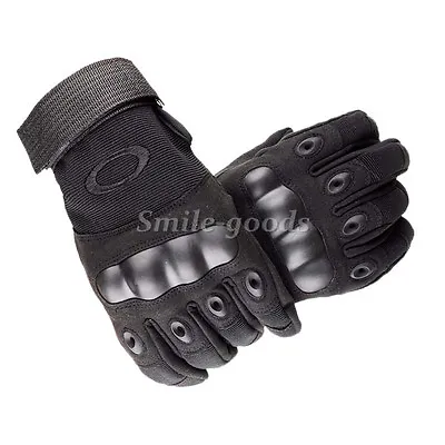 Touch Screen Leather Driving Motorcycle Tactical Military Full Finger Gloves USA • $8.99