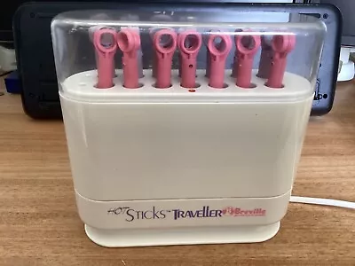 Vintage Hot Sticks TRAVELLER By BREVILLE Model HS18 Rollers Curlers Set Of 14 • $35