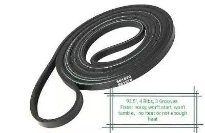 Whirlpool Kenmore Dryers Belt 661570V AP5983729 661570VP PS11722115 3389728 • $6.98