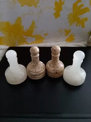 Chess Pieces 2 In Tall Onyx And Marble • $23