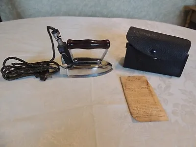 Antique Waage Travelers Iron With Case. ( Untested ) • $10