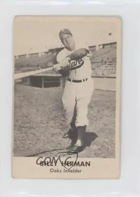 1950 Remar Baking Oakland Oaks Billy Herman HOF • $11.75