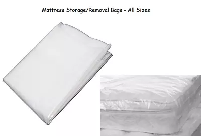 Heavy Duty Mattress Cover Bags Single Double King Super King Polythene Moving • £39.99