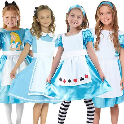 £11.99 • Buy Alice In Wonderland Girls Fancy Dress Storybook Fairytale Kids Childrens Costume