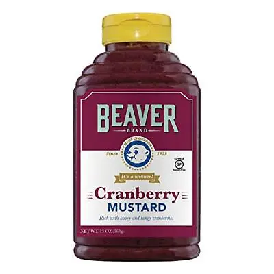 Beaver Cranberry Mustard 13 Ounce Squeeze Bottle • $13.99