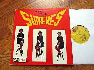 SUPREMES Meet The Supremes Stool Cover Original Canadian Motown Globe Label  • $559.99