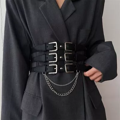 Wide Belt Elastic Belt Waist Corset Belts Cummerbunds Slim Bustier Corset • £8.32