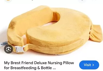 My Brest Friend Super Deluxe Nursing Pillow W/Lumbar Mango Excellent Condition  • $18.99