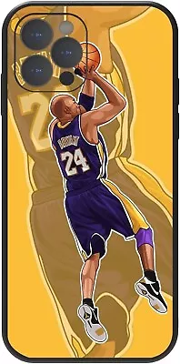 Iphone 12 Pro Case Black Mamba Cover Case Kobe #24 Drawing  Silicone Case • $33