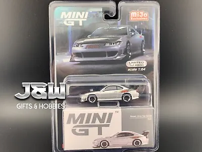 Mini GT Nissan Silvia Top Secret (S15) Silver MGT00545 1/64 • $11.99