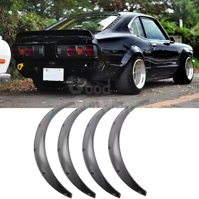 For Mazda RX3 RX-3 Flexible Fender Flares Extension Wheel Arch Body Kit Carbon • $95.09