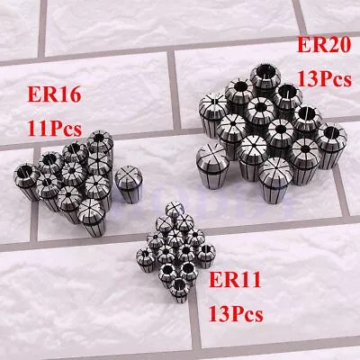 ER11 ER16 ER20 Spring Collet Set Kit CNC Workholding Engraving Milling • $40.66