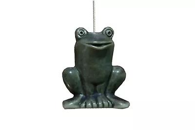 Ceramic Green Frog Bathroom Light Pull Handle With Cord & Connector • £9.95