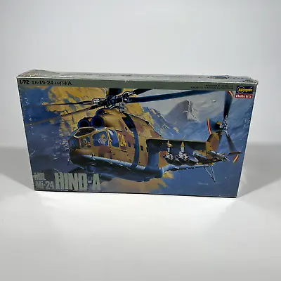 Hasegawa 1/72 Scale MIL Mi-24 Hind-A Helicopter Model Kit - New! Sealed! • $37.99