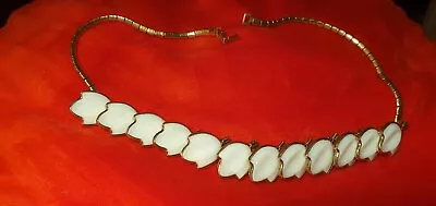 £15 • Buy 1950’s TRIFARI NECKLACE GRIPOIX POURED GLASS