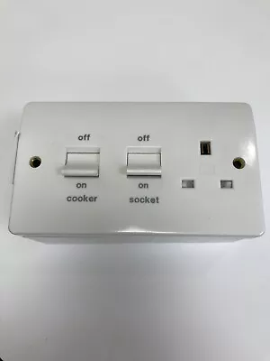£23.79 • Buy MK COOKER CONTROL UNIT 45a DP + 1G OUTLET LOGIC PLUS SURFACE MOUNT K5040 (B406)