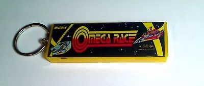 Omega Race  Arcade Marquee Coin Door Accessory Keychain • $9.99