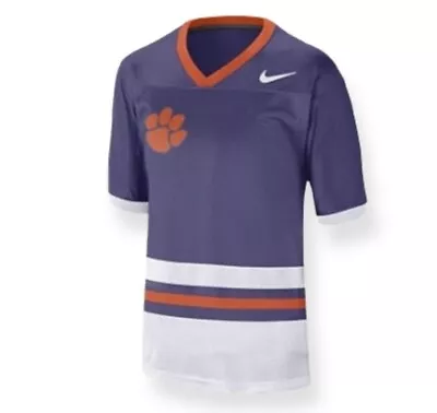 Nike Clemson Tigers Football Jersey Purple Orange Men's Size Large BQ2091-566  • $22.48